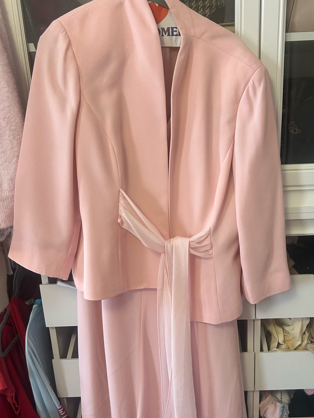 Evan Picone Soft Pink Dress Set